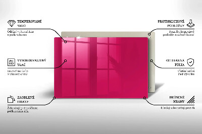 Grafkaars onderzetter rectangular Roze kleur