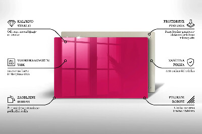 Grafkaars onderzetter rectangular Roze kleur