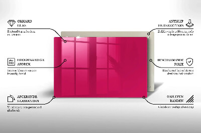 Grafkaars onderzetter rectangular Roze kleur