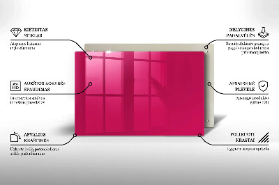 Grafkaars onderzetter rectangular Roze kleur