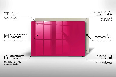 Grafkaars onderzetter rectangular Roze kleur