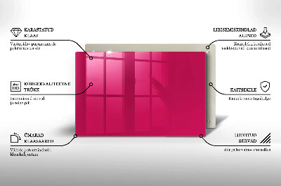Grafkaars onderzetter rectangular Roze kleur