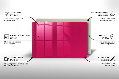 Grafkaars onderzetter rectangular Roze kleur