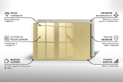 Grafkaars onderzetter rectangular Beige kleur