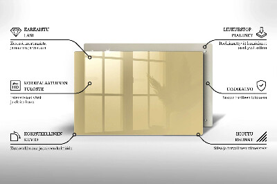 Grafkaars onderzetter rectangular Beige kleur