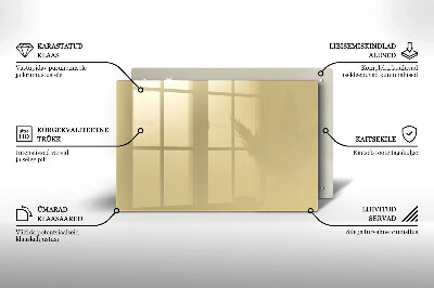 Grafkaars onderzetter rectangular Beige kleur