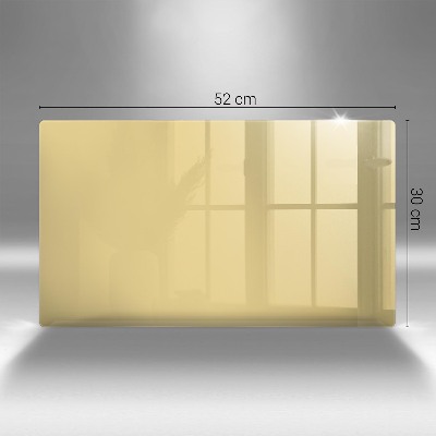 Grafkaars onderzetter rectangular Gele kleur