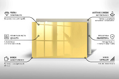 Grafkaars onderzetter rectangular Gele kleur