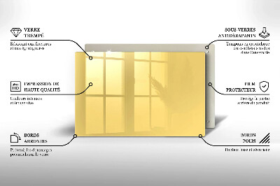 Grafkaars onderzetter rectangular Gele kleur