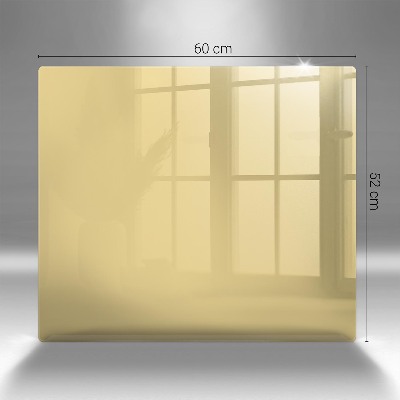 Grafkaars onderzetter rectangular Gele kleur