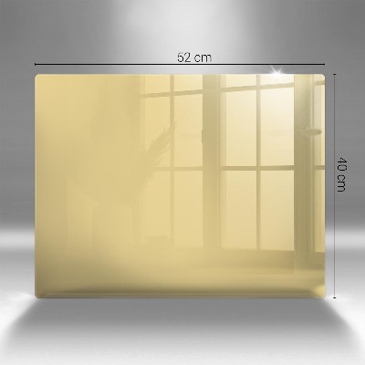 Grafkaars onderzetter rectangular Gele kleur