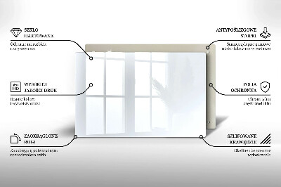 Grafkaars onderzetter rectangular Kleur wit