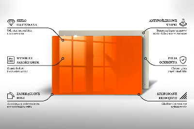Grafkaars onderzetter rectangular Oranje kleur
