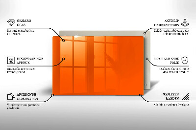 Grafkaars onderzetter rectangular Oranje kleur