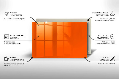 Grafkaars onderzetter rectangular Oranje kleur