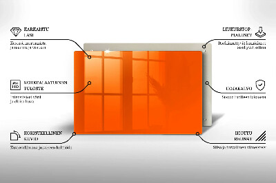 Grafkaars onderzetter rectangular Oranje kleur