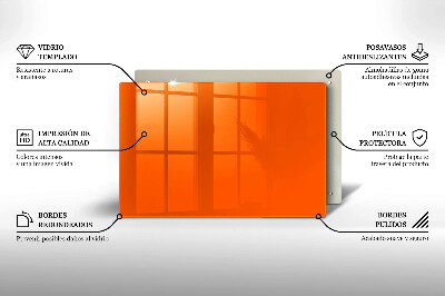 Grafkaars onderzetter rectangular Oranje kleur