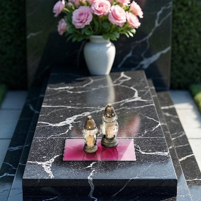 Grafkaars onderzetter rectangular Roze kleur