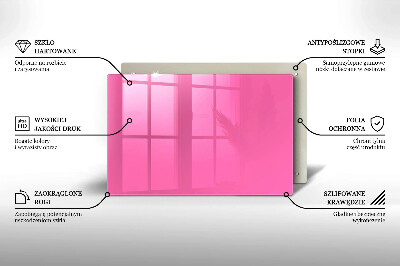 Grafkaars onderzetter rectangular Roze kleur