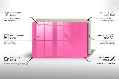 Grafkaars onderzetter rectangular Roze kleur