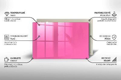 Grafkaars onderzetter rectangular Roze kleur