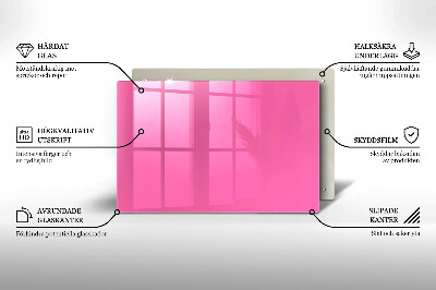 Grafkaars onderzetter rectangular Roze kleur