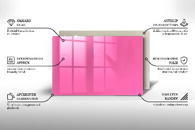 Grafkaars onderzetter rectangular Roze kleur