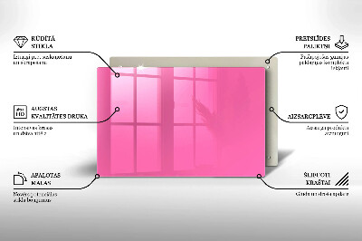 Grafkaars onderzetter rectangular Roze kleur