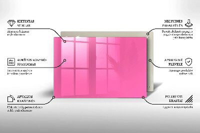 Grafkaars onderzetter rectangular Roze kleur