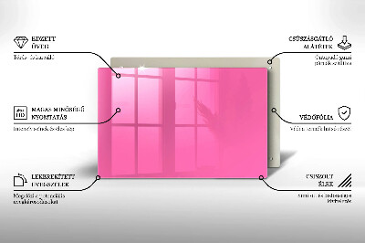 Grafkaars onderzetter rectangular Roze kleur