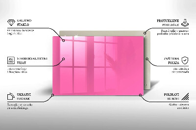 Grafkaars onderzetter rectangular Roze kleur