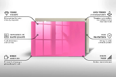 Grafkaars onderzetter rectangular Roze kleur