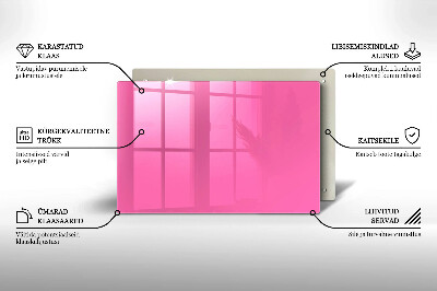 Grafkaars onderzetter rectangular Roze kleur
