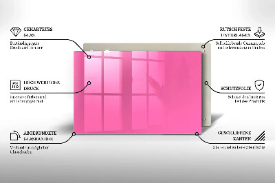 Grafkaars onderzetter rectangular Roze kleur