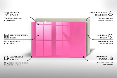 Grafkaars onderzetter rectangular Roze kleur