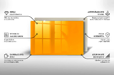 Grafkaars onderzetter rectangular Donkergele kleur