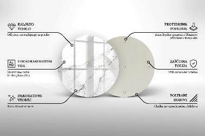 Grafkaars onderzetter Elegante marmertextuur
