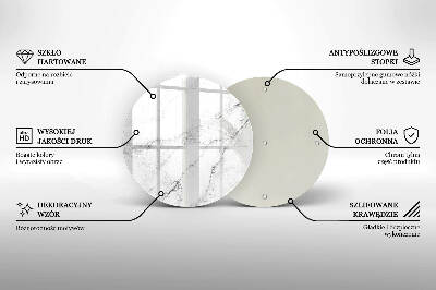 Grafkaars onderzetter Elegante marmertextuur