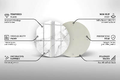 Grafkaars onderzetter Elegante marmertextuur