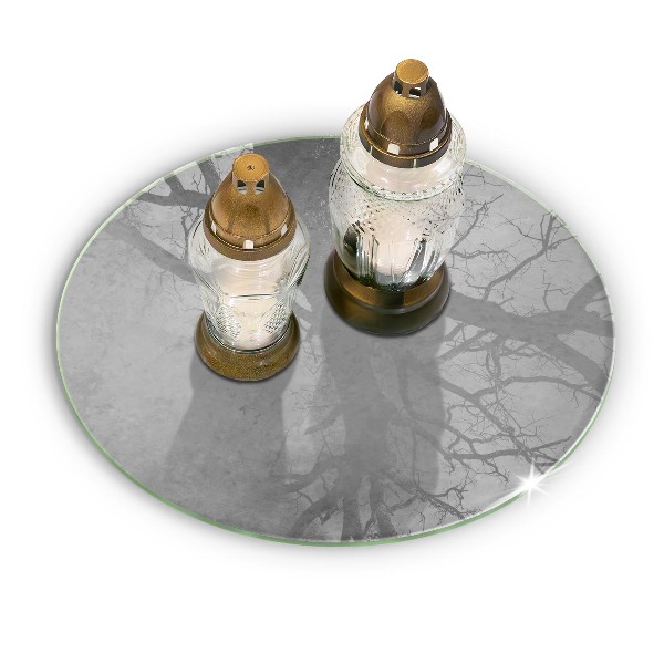 Glasplaat voor grafkaars Betonnen textuur achtergrond