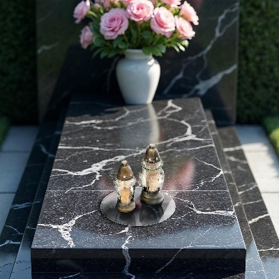 Glasplaat voor grafkaars Betonnen textuur achtergrond