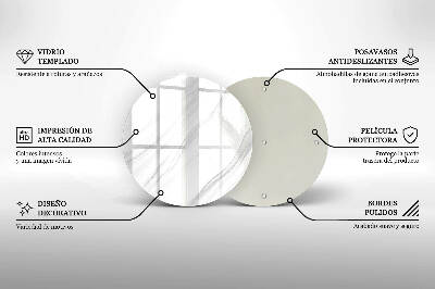 Grafkaars onderzetter Fijn marmer