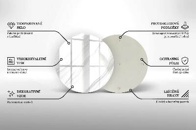 Grafkaars onderzetter Fijn marmer