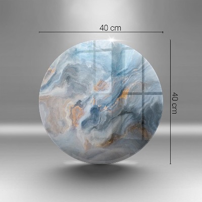 Glasplaat voor grafkaars Marmeren textuur