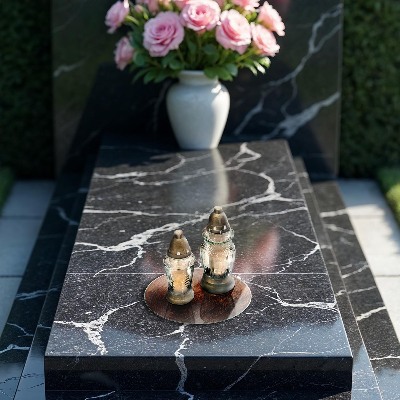 Glasplaat voor grafkaars Houten boomringen