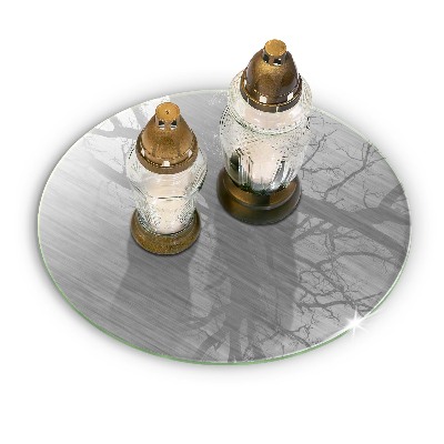 Glasplaat voor grafkaars Metalen textuur achtergrond