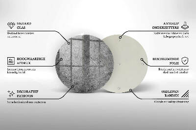 Grafkaars onderzetter Betonsteen textuur