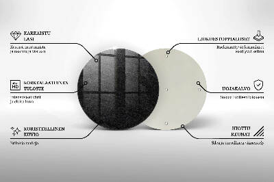 Glasplaat voor grafkaars Steentextuur