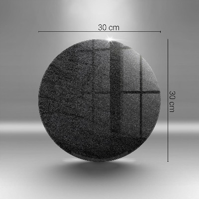 Glasplaat voor grafkaars Steentextuur