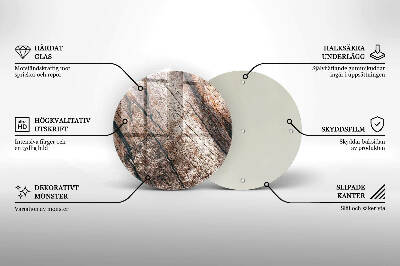 Grafkaars onderzetter Houten structuur